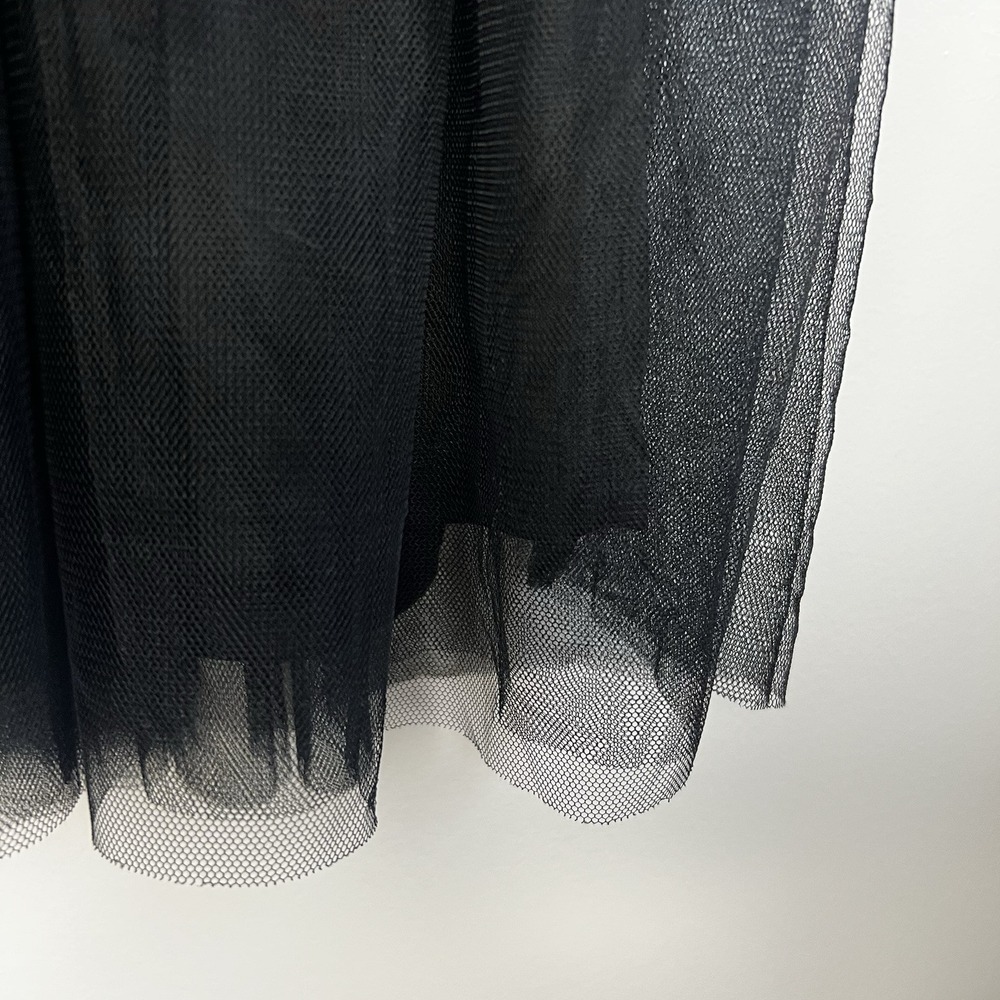 Francesca's Black Lace Open Back Tulle Mini Dress XS Women's NEW Goth Punk Glam - Picture 6 of 10